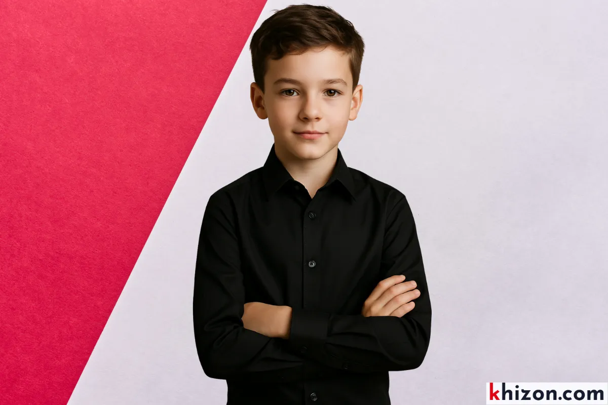 Perfect Boys' Black Dress Shirt