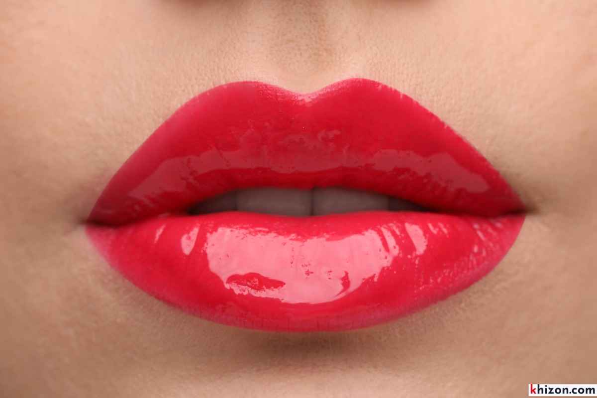 Red Glossy Lips in Every Season